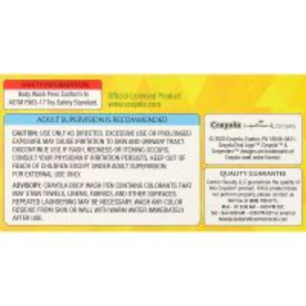 Crayola Kids Body Wash Crayon Set, 5 Count